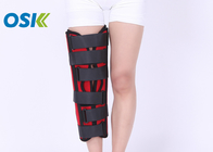 Black / Red Stabilizing Knee Support , Neoprene Knee Brace With Patella Support