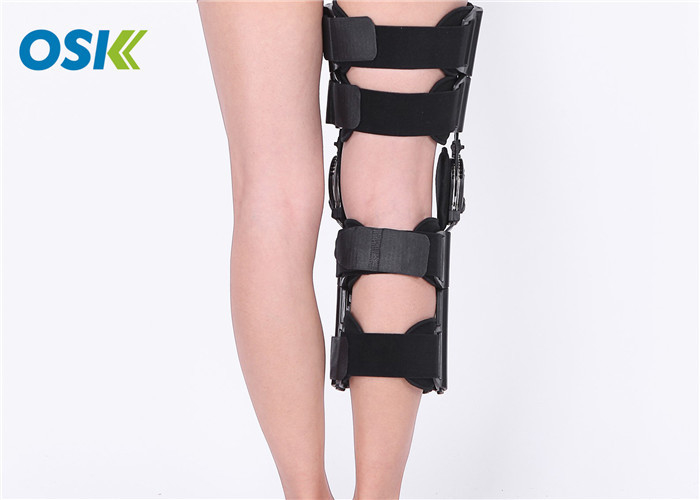 Hinged Knee Support Brace Waterproof With Adjustable Strap For Men / Women